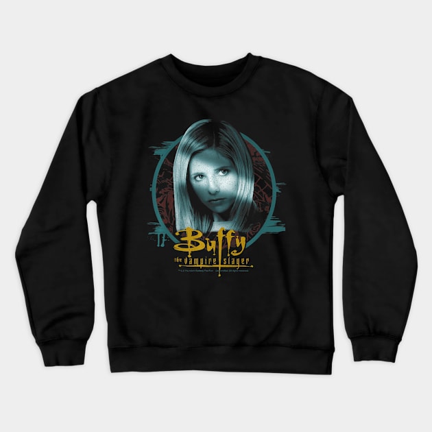 Buffy The Vampire Slayer Buffy Circle Portrait Premium Crewneck Sweatshirt by defreitasysou